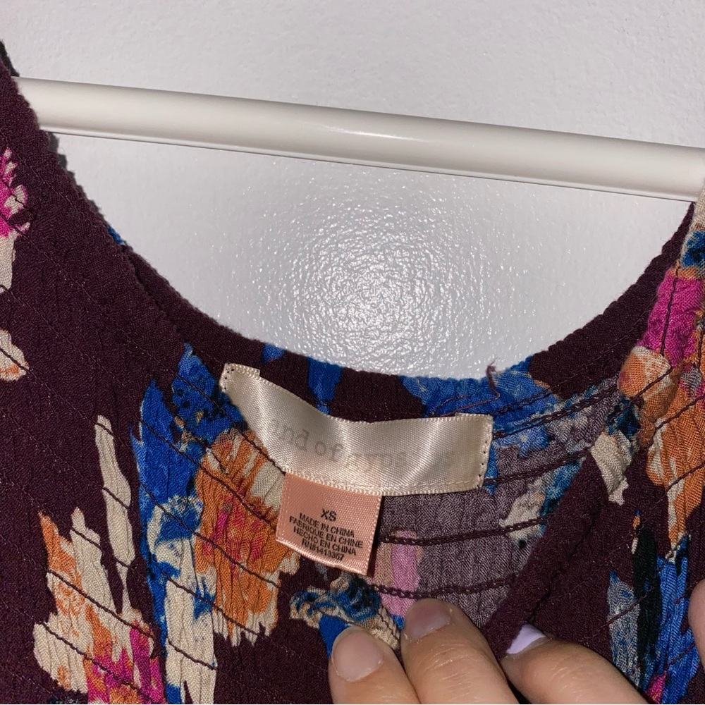 Floral Romper Off the Shoulder Long Maxi Romper Flowers XS Band of Gypsies - Picture 5 of 8
